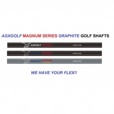 12 PACK AGXGOLF MAGNUM SENIOR, REGULAR or STIFF FLEX .370 PARALLEL TIP / 41 INCH; 75g / 4.5 TORQUE: GRAPHITE IRONS SHAFTS: USE FOR ANY .370 IRONS