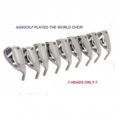 AGXGOLF MAGNUM Tour XS Wide Sole IRON HEADS: 431 STAINLESS STEEL: SET OF 7 HEADS 5-SW STAINLESS
