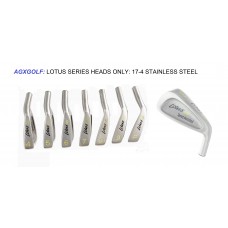 AGXGOLF LOTUS SERIES IRONS SET 3-PW HEADS ONLY! 17-4 STAINLESS STEEL .370 HOSEL 