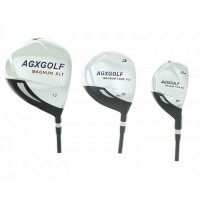 LADIES MAGNUM XLT 3 PIECE WOODS SET: DRIVER, 3 WOOD & 3 HYBRID IRON. RIGHT HAND, HEADS ONLY!!