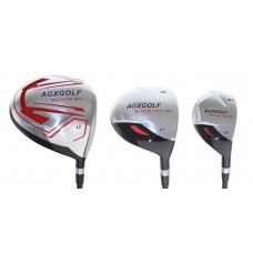 AGXGOLF MEN'S SENIOR FLEX MAGNUM XLT 12° DRIVER+ 3 WOOD+3 HY SET+3 HEAD COVERS