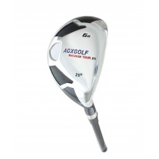 AGXGOLF Boy's Edition, Magnum XS #6 HYBRID IRON (28 Degree) w/Free Head Cover