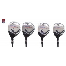 AGXGOLF BOYS MAGNUM XS SERIES GRAPHITE HYBRID IRONS SET; #6, #7, #8 & #9 Hybrids LEFT HAND