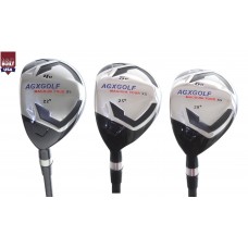 AGXGOLF LADIES MAGNUM XS SERIES GRAPHITE HYBRID IRONS SET; #4, #5 & #6 Hybrids LEFT HAND