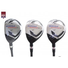 AGXGOLF LADIES MAGNUM XS SERIES GRAPHITE HYBRID IRONS SET; #4, #6 & #8 Hybrids LEFT HAND