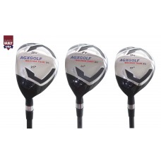 AGXGOLF MEN'S MAGNUM XS SERIES GRAPHITE HYBRID IRONS SET; #5, #7 & #9 Hybrids LEFT HAND AGXGOLF MEN'S MAGNUM XS SERIES GRAPHITE HYBRID IRONS SET; #5, #7 & #9 Hybrids LEFT HAND