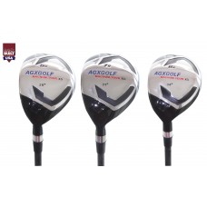 AGXGOLF LADIES MAGNUM XS SERIES GRAPHITE HYBRID IRONS SET; #6, #7 & #8 Hybrids LEFT HAND
