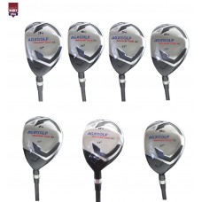 AGXGOLF Ladies Edition Magnum XS #3, 4, 5, 6, 7, 8, & 9 HYBRID IRON SET w/Free Head Cover: Available in Petite, Regular & Tall Lengths.