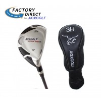 AGXGOLF MEN’S Edition, Magnum XS #3 HYBRID IRON (19 Degree) w/Free Head Cover: Available in Senior, Regular & Stiff flex - ALL SIZES. Additional Hybrid Iron Options!