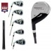 AGXGOLF BOYS LEFT HAND GRAPHITE XLT IRON SET w3 HYBRID +6,7,8 & 9+PW. AVAILABLE IN TEEN, TALL AND TWEEN LENGTHS
