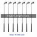 AGXGOLF MEN'S ONE SWING SAME LENGTH IRONS SET 4, 5, 6, 7, 8 & 9 + PITCHING WEDGE; SENIOR REGULAR or STIFF FLEX, CHOICE of FINISHED LENGTH, BUILT in USA!! SEE OPTIONS