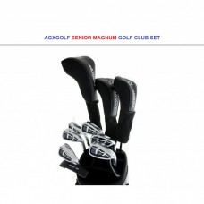 AGXGOLF SENIOR MEN'S MAGNUM SERIES COMPLETE GOLF CLUB SET 460 DRIVER+3 WOOD+HYBRID+ PUTTER+5-9 IRONS + PITCHING WEDGE:  ALL SIZES wBAG OPTION: BUILT IN THE U.S.A!!