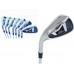 MEN'S LEFT HAND AGXGOLF MAGNUM IRONS SET with #4 HYBRID UTILITY IRON +5-9 IRONS + PITCHING WEDGE: PRO SERIES: BUILT in the USA! 