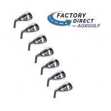 MEN'S LEFT HAND AGXGOLF MAGNUM XS TOUR IRONS SET; 5, 6, 7, 8 & 9 IRONS + PITCHING WEDGE & SAND WEDGE PRO SERIES: BUILT in the USA! 