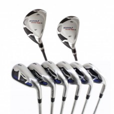 AGXGOLF LADIES RIGHT HAND  MAGNUM XS TOUR IRONS SET 3 + 4 HYBRID+5-SW: ALL SIZES 