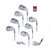 AGXGOLF BOYS RIGHT HAND TCI SERIES IRON SET: w/#3 HYBRID + 5, 6, 7, 8 & 9 IRONS + PW + OPTIONAL SAND WEDGE:  ALL SIZES