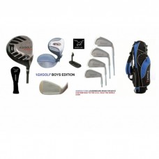 BOYS RIGHT MAGNUM LEADERBOARD GOLF CLUB SET w460cc DRIVER & STAND BAG & PUTTER + BONUS SAND WEDGE: TEEN OR TWEEN LENGTH; BUILT in the USA by AGXGOLF