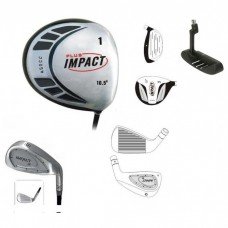 AGXGOLF IMPACT SERIES BOY'S GRAPHITE EDITION STARTER SET; 450cc ROUND HEAD FORGED DRIVER