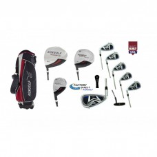 SENIOR XLT MEN'S LEFT HAND GOLF SET: +DRIVER+3WD+HYBRID+6-PW IRONS+PUTTER