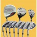  MEN'S LEFT HAND MAGNUM XS- WIDE SOLE EDITION GOLF CLUB SET w/DRIVER + 3 WOOD #3HYBRID+ 5-9 + PW