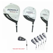 AGXGOLF LADIES XLT GRAPHITE GOLF CLUB SET; DR, 3WD, 3 HY + 6,7,8 & 9+PW LEFT or RIGHT HAND;CHOOSE LENGTH
