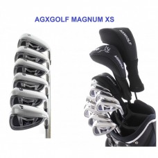 MEN'S RIGHT or LEFT HAND MAGNUM XS WIDE SOLE EDITION GOLF CLUB SET w460 DRIVER +3 WOOD, #3 HYBRID+ 5-PW+PUTTER: OPTION TO INCLUDE STAND BAG