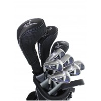 MEN'S SENIOR EDITION, LEFT AND RIGHT HAND MAGNUM XS-TOUR ALL GRAPHITE GOLF CLUB SET w460 DRIVER + 5 WOOD, #4 HYBRID + 5-PW+PUTTER: OPTION TO INCLUDE STAND BAG