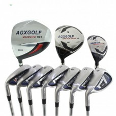 Ladies Right or Left Hand Magnum  XS WIDE SOLE Edition Graphite Golf Club Set w/460cc Driver + 3 Wood, #3 Hybrid, 5-9 Irons & Pitching Wedge: Optional Bag and More