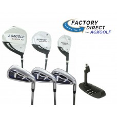 AGXGOLF BOYS MAGNUM GOLF STARTER SET wDRIVER+FAIRWAY WOOD+HYBRID+IRONS+ OPTIONAL BAG+PUTTER