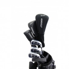 AGXGOLF GIRL'S LEFT or RIGHT HAND MAGNUM PINK EDITION GOLF CLUB SET w/12 DEGREE DRIVER +3 WOOD + HYBRID + IRONS + WEDGE + STAND BAG & FREE PUTTER: AVAILABLE IN ALL SIZES 