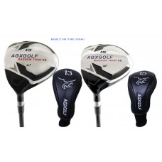 AGXGOLF BOYS XS  #13 & 15  FAIRWAY WOOD  w/GRAPHITE SHAFT: RIGHT HAND, CHOOSE LENGTH + HEAD COVER