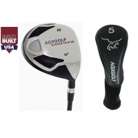 AGXGOLF Men's LEFT HAND Edition, Magnum XS #5 FAIRWAY WOOD (18 Degree) w/Free Head Cover: Available in Senior, Regular & Stiff Flex - ALL SIZES. Additional Fairway Wood Options! 