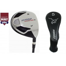 AGXGOLF Men's LEFT HAND Edition, Magnum XS #5 FAIRWAY WOOD (18 Degree) w/Free Head Cover: Available in Senior, Regular & Stiff Flex - ALL SIZES. Additional Fairway Wood Options! 