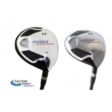 AGXGOLF BOYS RIGHT HAND XS  #13 & 15  FAIRWAY WOOD  w/GRAPHITE SHAFT: RIGHT HAND, CHOOSE LENGTH + HEAD COVER
