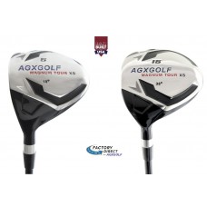 AGXGOLF Ladies Left Hand Edition, Magnum XS #5 & #15 FAIRWAY WOOD (18 & 38 Degree) w/Free Head Cover: Available in - ALL SIZES. Additional Fairway Wood Options! 