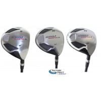 MEN'S RIGHT HAND MAGNUM XS EDITION FAIRWAY WOODS SET: #5, 11 &15 with GRAPHITE SHAFTS + FREE HEAD COVERS: CHOOSE LENGTH