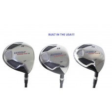 AGXGOLF BOY'S MAGNUM XS EDITION RIGHT HAND WOODS SET: 11, 13 & 15 GRAPHITE SHAFTS with COVERS