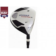 AGXGOLF LADIES XS #3 FAIRWAY WOOD 15 DEGREE w/GRAPHITE SHAFT: LEFT or RIGHT HAND: CHOOSE LENGTH + HEAD COVER