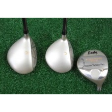 GIRLS "LADY CALCUTTA" SELECT EDITION: DRIVER AND FAIRWAY WOODS; GRAPHITE w/HEAD COVERS