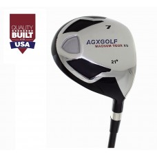 AGXGOLF Men's Edition, Magnum XS #7 FAIRWAY WOOD (21Degree) w/Free Head Cover: Available in Senior, Regular & Stiff Flex - ALL SIZES. Additional Fairway Wood Options! 