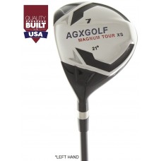 AGXGOLF Men's LEFT HAND Edition, Magnum XS #7 FAIRWAY WOOD (21 Degree) w/Free Head Cover: Available in Senior, Regular & Stiff Flex - ALL SIZES. Additional Fairway Wood Options! 