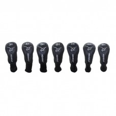 AGXGOLF Golf Club Head Covers: Long Neck Black; Choose any Four; of #3 HYBRID, #4 HYBRID, #5 HYBRID, #6 HYBRID, #7 HYBRID, #8 HYBRID and #9 HYBRID