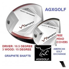 ORLIMAR "VT EDITION: MEN'S LEFT HAND 460cc DRIVER: with 3 WOOD; GRAPHITE SHAFTS ON BOTH CLUBS INCLUDES HEAD COVERS