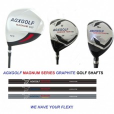 MEN'S LEFT HAND AGXGOLF 460cc DRIVER + 5 WOOD + HYBRID. SELECT YOUR FLEX + COVERS
