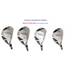 AGXGOLF LADIES MAGNUM XS HYBRID IRONS 3, 4, 5 or 6 w/GRAPHITE SHAFT & COVER: CHOOSE, LEFT or RIGHT HAND, LENGTH & LOFT