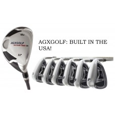 MEN'S RIGHT HAND AGXGOLF MAGNUM GRAPHITE IRONS SET w/4 HYBRID +5-9 IRONS +PW & SW