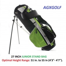 AGXGOLF JUNIOR STAND GOLF BAGS: 27", 28" or 30 Inch: Select the size that fits your junior Golfer