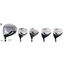 AGXGOLF LADIES MAGNUM DRIVER + 3, 5, 7 & 9 FAIRWAY WOODS SET GRAPHITE SHAFTS