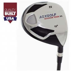 AGXGOLF LADIES  #5 FAIRWAY WOOD 18 DEGREE w/GRAPHITE SHAFT: LEFT or RIGHT HAND: CHOOSE LENGTH + HEAD COVER